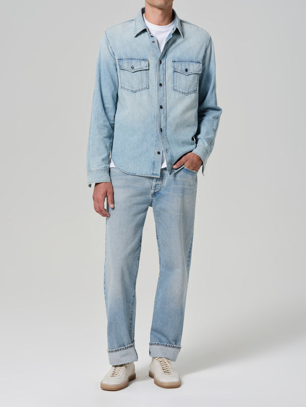 Cairo Utility Denim Shirt - Tempo-Citizens of Humanity-Over the Rainbow