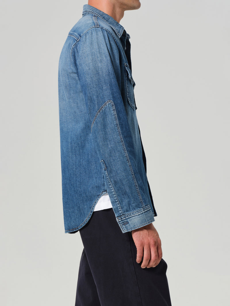 Cairo Utility Denim Shirt - Recess-Citizens of Humanity-Over the Rainbow