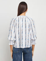 Mariah Top - Bluebell Stripe