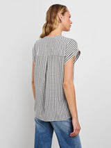 Mel Top - Black Gingham