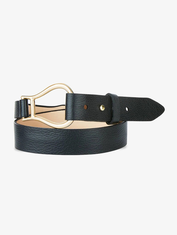 Mikah Belt  - Black Pebbled