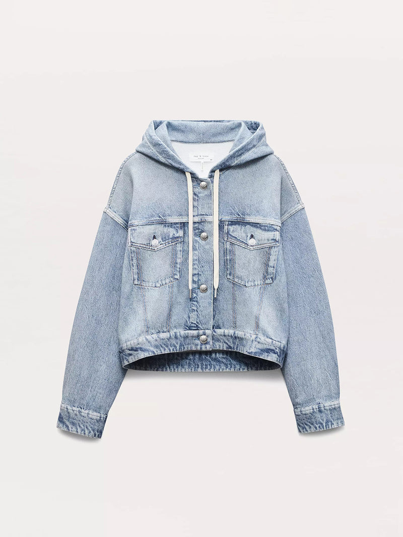 Miramar Trucker Hoodie Jacket - Coney-RAG + BONE-Over the Rainbow