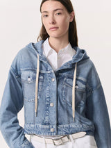 Miramar Trucker Hoodie Jacket - Coney-RAG + BONE-Over the Rainbow