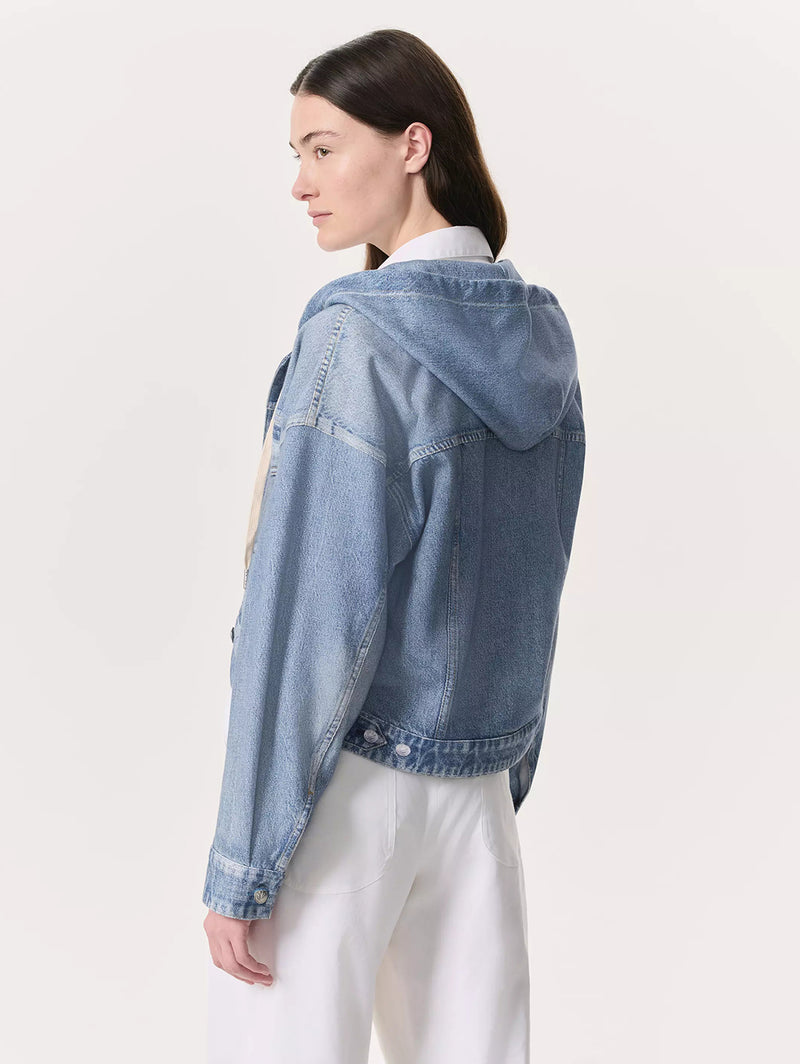 Miramar Trucker Hoodie Jacket - Coney-RAG + BONE-Over the Rainbow