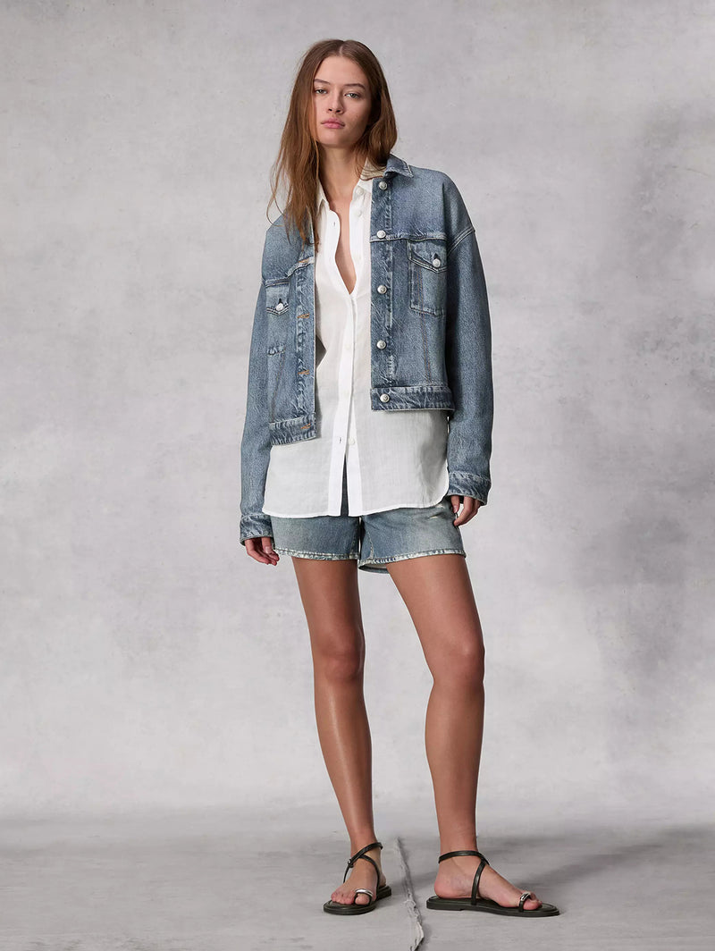 Miramar Trucker Jacket - Walker-RAG + BONE-Over the Rainbow