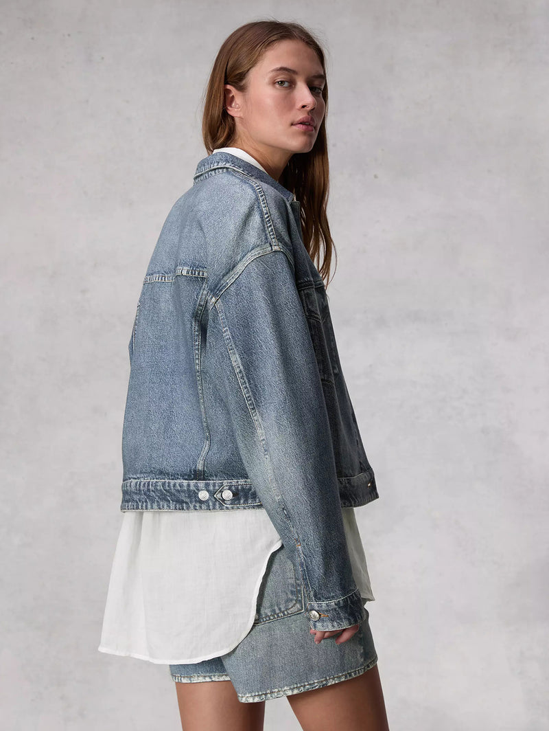 Miramar Trucker Jacket - Walker-RAG + BONE-Over the Rainbow