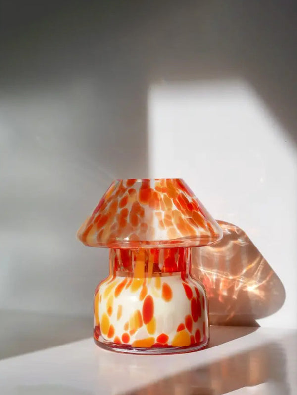 Blood Orange Mushroom Candle Lamp - Fruit Loops-URBAN BURN-Over the Rainbow