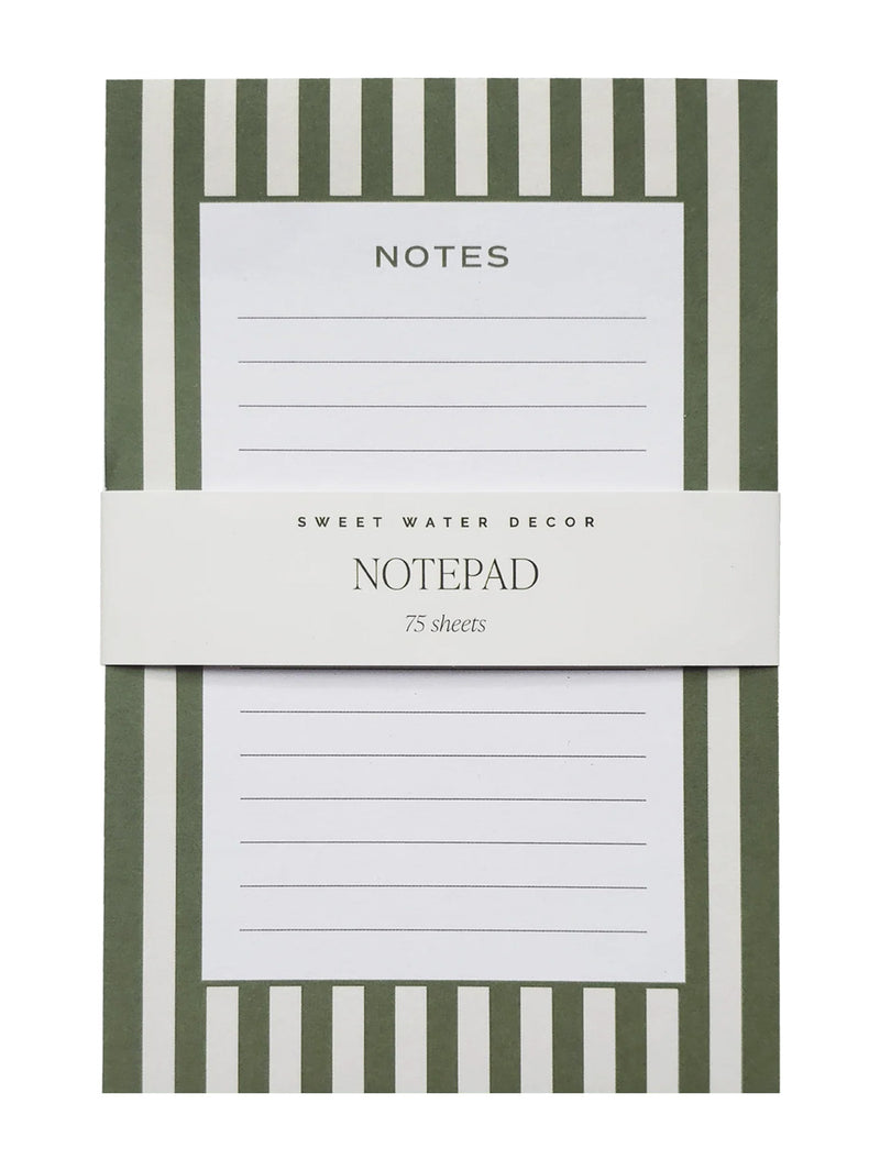 Striped Notepad-SWEET WATER DECOR-Over the Rainbow