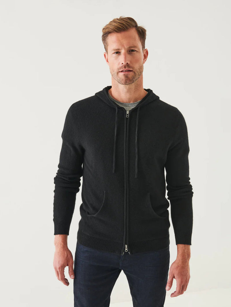 Air Cashmere Hoodie - Black-Patrick Assaraf-Over the Rainbow