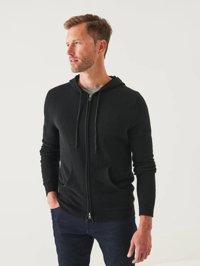 Air Cashmere Hoodie - Black-Patrick Assaraf-Over the Rainbow