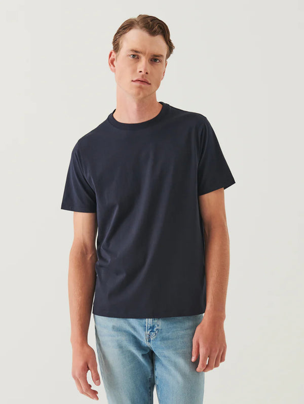 Organic High Neck T-Shirt - Midnight-Patrick Assaraf-Over the Rainbow