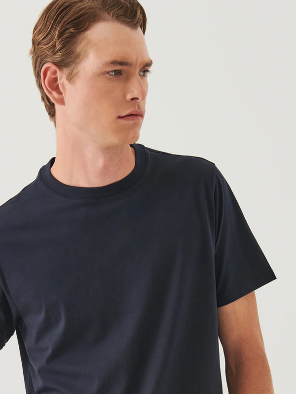 Organic High Neck T-Shirt - Midnight-Patrick Assaraf-Over the Rainbow