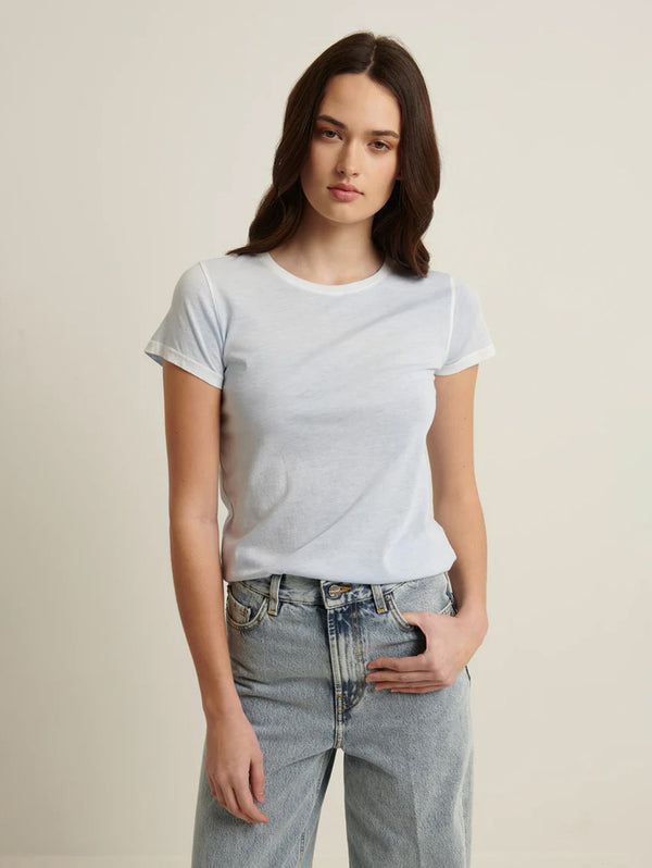 Reverse Spray Pima Tee - Powder Blue