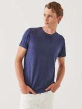 Spray Wash Pima Tee - Windsor Blue-Patrick Assaraf-Over the Rainbow