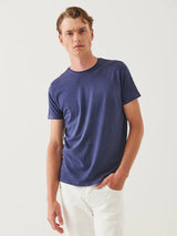 Spray Wash Pima Tee - Windsor Blue-Patrick Assaraf-Over the Rainbow