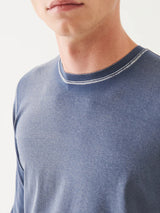 Pima Cotton Vintage Wash Long Sleeve Tee - Storm