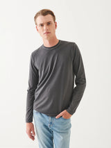 Pima Cotton Vintage Wash Long Sleeve Tee - Thyme