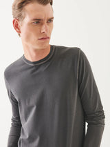 Pima Cotton Vintage Wash Long Sleeve Tee - Thyme