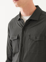 Pima Cotton Stretch Overshirt - Ink