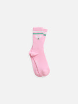 On The Court Crew Sock - Pink-PJ Salvage-Over the Rainbow