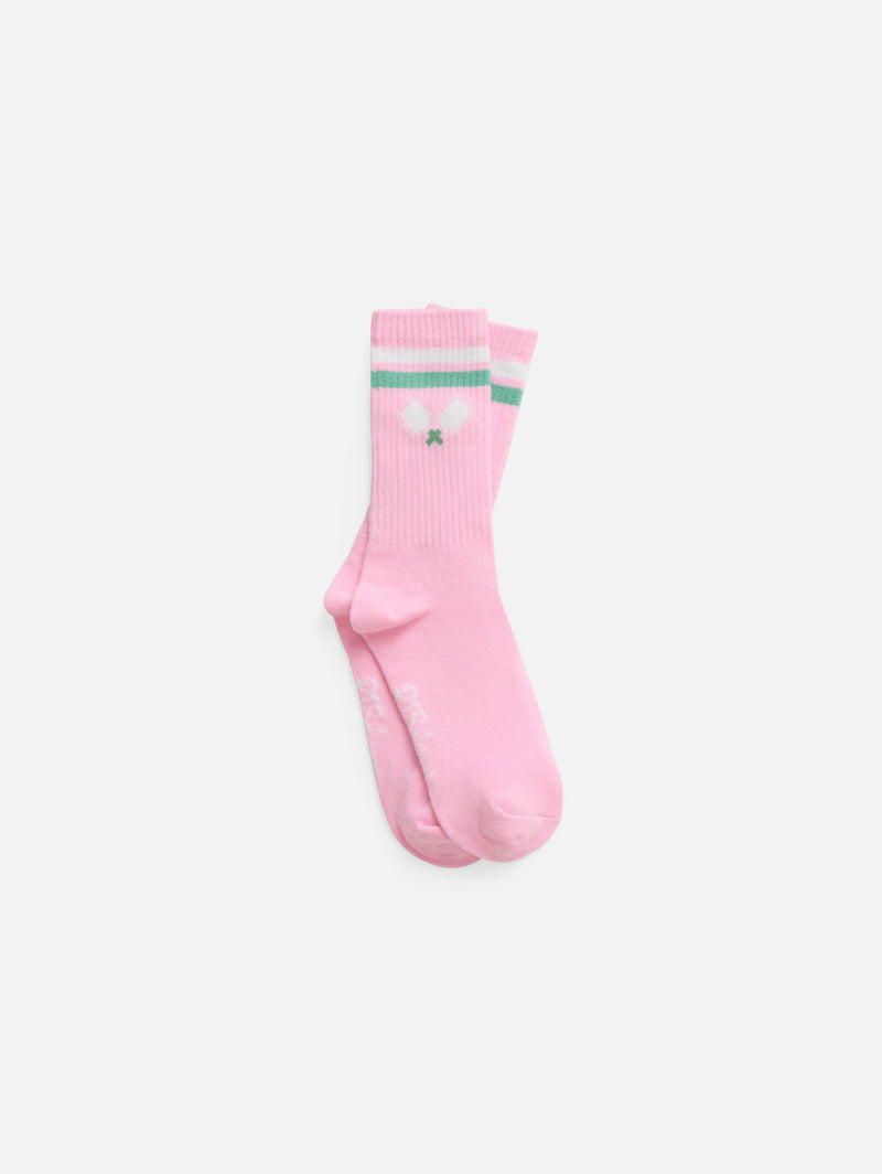 On The Court Crew Sock - Pink-PJ Salvage-Over the Rainbow