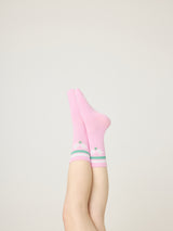 On The Court Crew Sock - Pink-PJ Salvage-Over the Rainbow