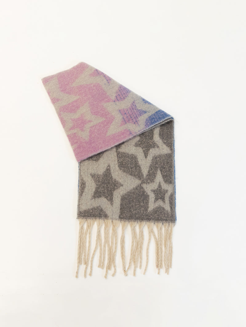 Printed Scarf - Multi Star Print-LYLA+LUXE-Over the Rainbow