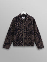 Park Floral Cord Jacket - Navy-Wax London-Over the Rainbow