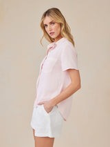 Short Sleeve Pocket Shirt - Petal Pink