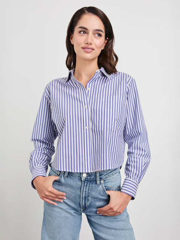 Ramy Shirt - Mariner White Stripe-Rails-Over the Rainbow