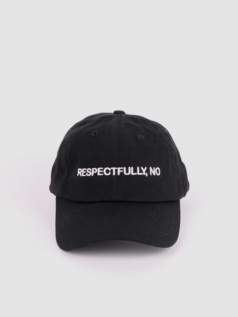 Respectfully Dad Cap - Black/White-INTENTIONALLY _______-Over the Rainbow