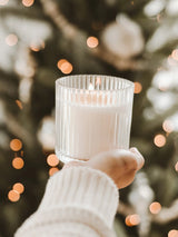 Ribbed Glass Jar Soy Candle - Christmas-SWEET WATER DECOR-Over the Rainbow