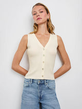 Rosa Vest - Ivory-Rails-Over the Rainbow