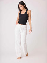 Cable Crew Lounge Pants - Ivory-PJ Salvage-Over the Rainbow