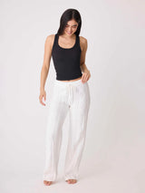 Cable Crew Lounge Pants - Ivory-PJ Salvage-Over the Rainbow