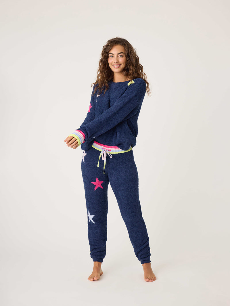 Marshmallow Party PJ Set - Navy-PJ Salvage-Over the Rainbow