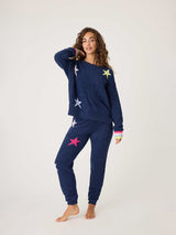 Marshmallow Party PJ Set - Navy-PJ Salvage-Over the Rainbow