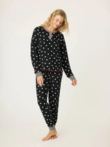 Ski Jammie Classic Set - Black-PJ Salvage-Over the Rainbow