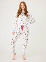 Ski Jammie Classic Set - Ivory-PJ Salvage-Over the Rainbow