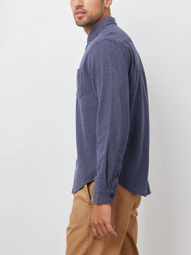 Runson Shirt - Heather Blue-Rails-Over the Rainbow