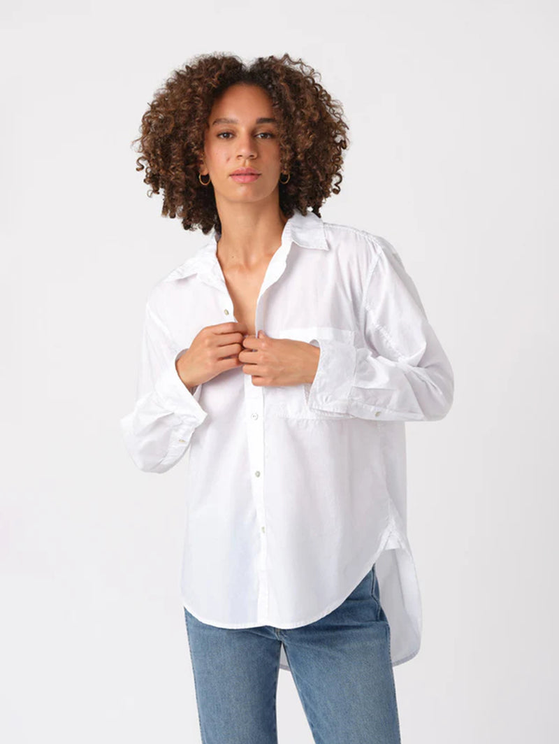 Ruth Oversized Shirt - White-AMO-Over the Rainbow