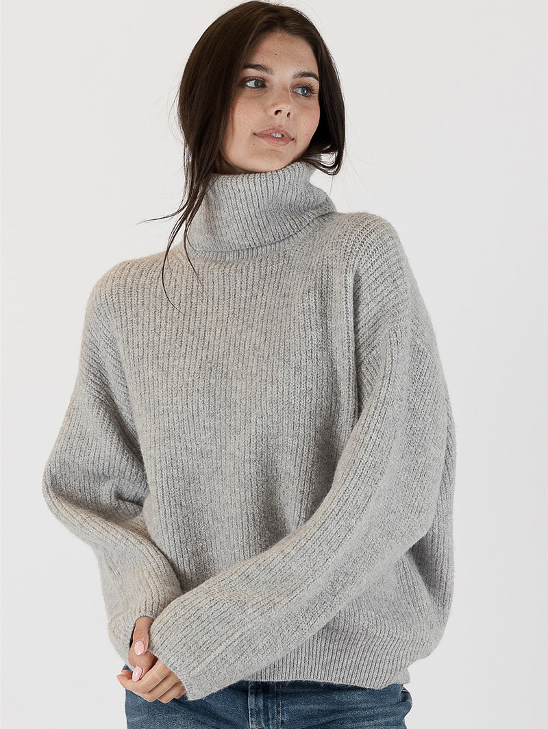 LYLA + LUXE | Sahar Mock Neck Rib Sweater | Over The Rainbow Canada ...