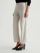 Fiona High Rise Barrel Pant - Pumice-AG Jeans-Over the Rainbow