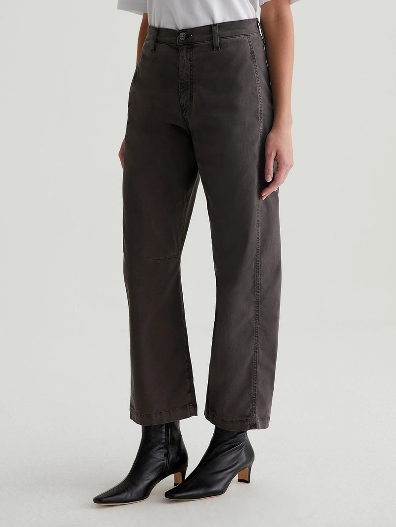 Fiona High Rise Barrel Pant - Sulfur Misty Grey-AG Jeans-Over the Rainbow