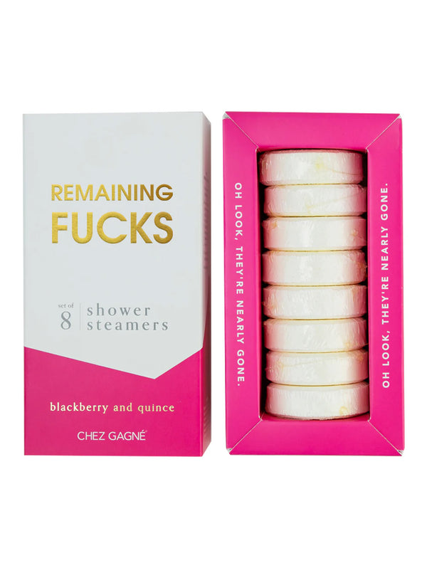 Remaining Fucks Shower Steamers - Blackberry + Quince-CHEZ GAGNE LETTERPRESS-Over the Rainbow