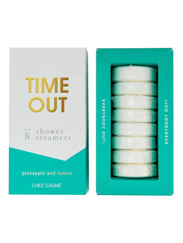 Time Out Shower Steamers - Pineapple + Lemon-CHEZ GAGNE LETTERPRESS-Over the Rainbow