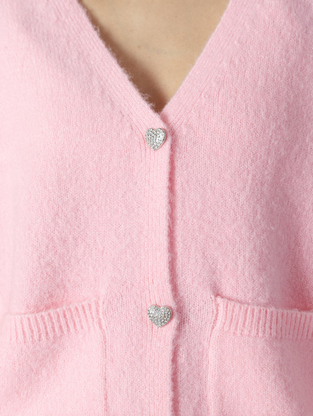 LYLA LUXE Stella Heart Cardigan Pink Over The Rainbow Canada PINK M