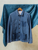 The Vise Heirloom Sashiko Jacket - Light Indigo