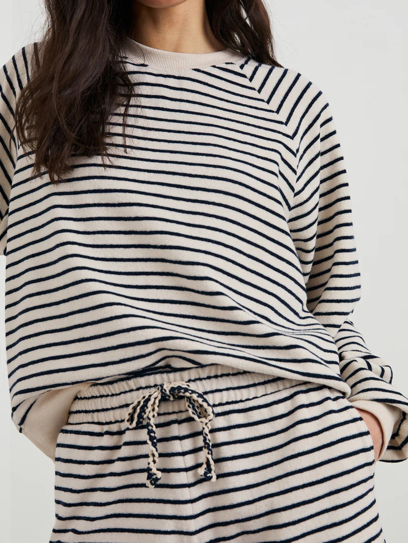 Theron Sweatshirt - Sailor Stripe Terry Towel-Rails-Over the Rainbow