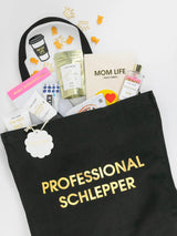 Professional Schlepper - Oversized Tote Bag-CHEZ GAGNE LETTERPRESS-Over the Rainbow